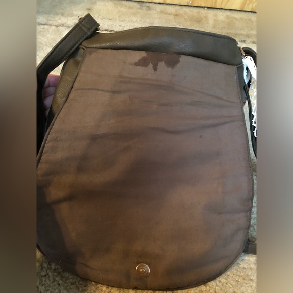 Womens Dutton Yellowstone Ranch Brown Rampage Crossbody Faux Leather Purse Bag - Picture 7 of 9